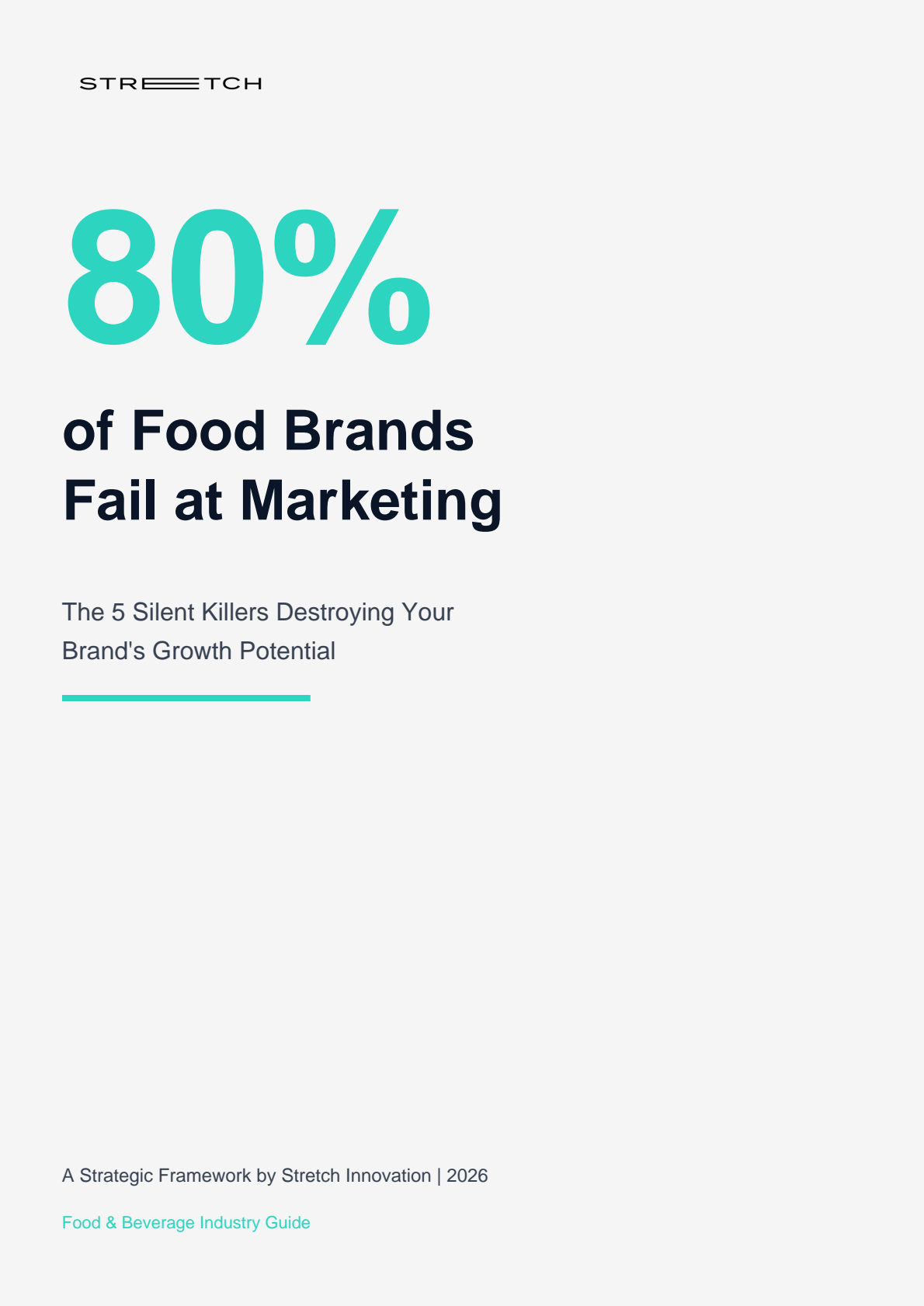 Why 80% of Food Brands Fail at Marketing guide cover