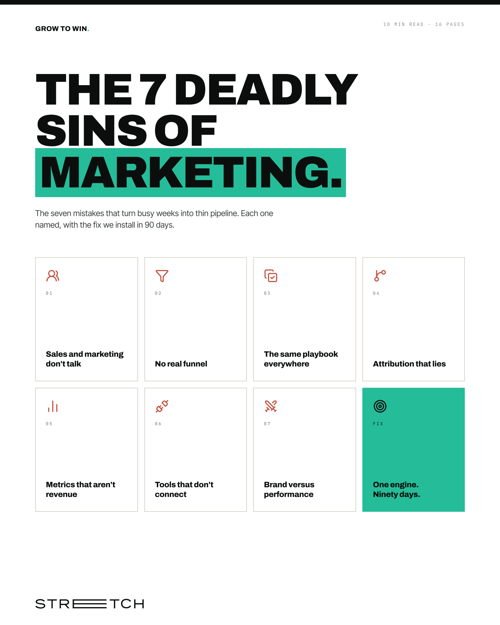 The 7 Deadly Sins of Marketing guide cover